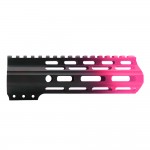 CERAKOTE GRADIENT| AR-15 ANGLE CUT CLAMP ON M-LOK 7 INCH HANDGUARD- BLACK BASE- GRADIENT- PINK -MADE IN U.S.A